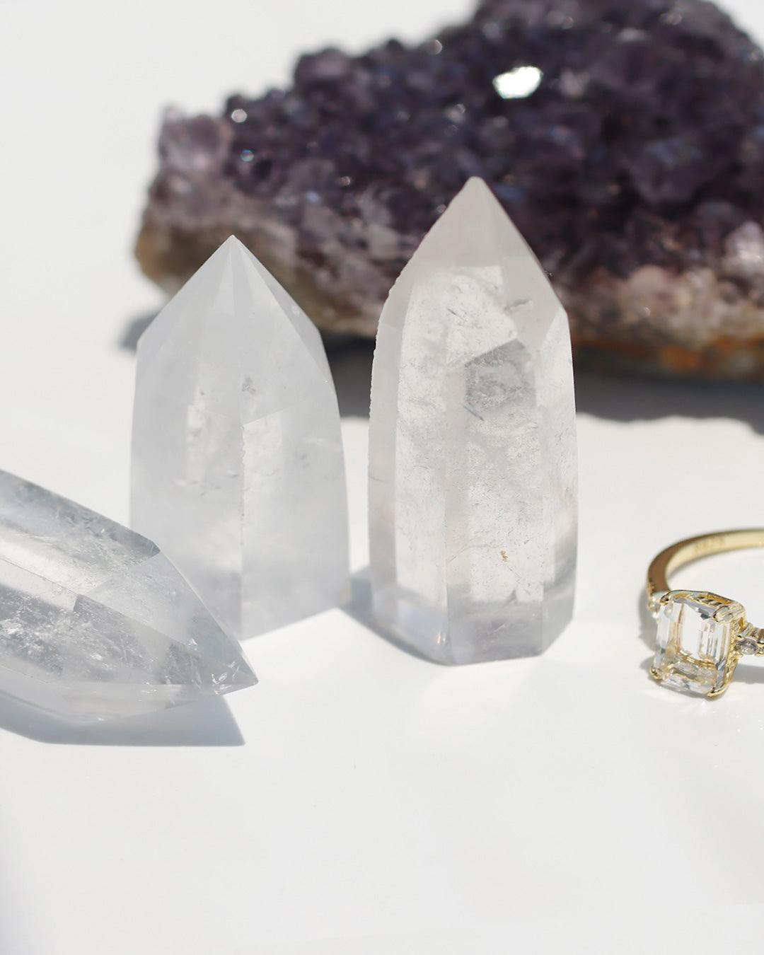 天然石水晶 ミニポイント
