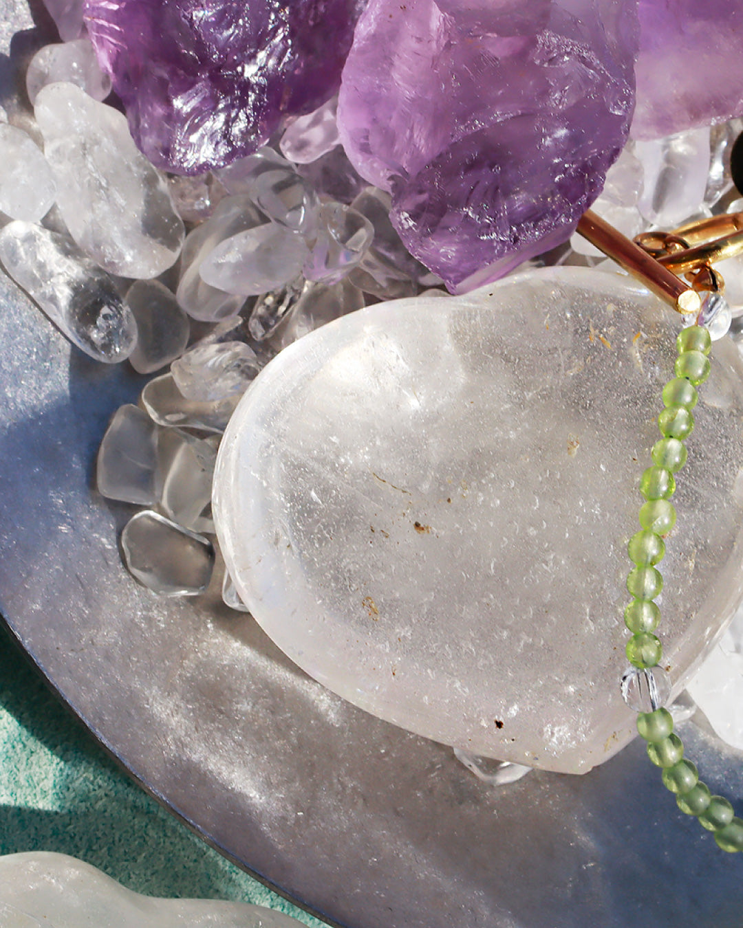 水晶 ハートストーン