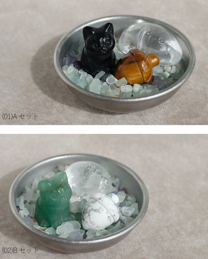 猫とどんぐり ストーンセット