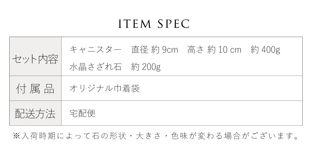 クラウンガラスキャニスター